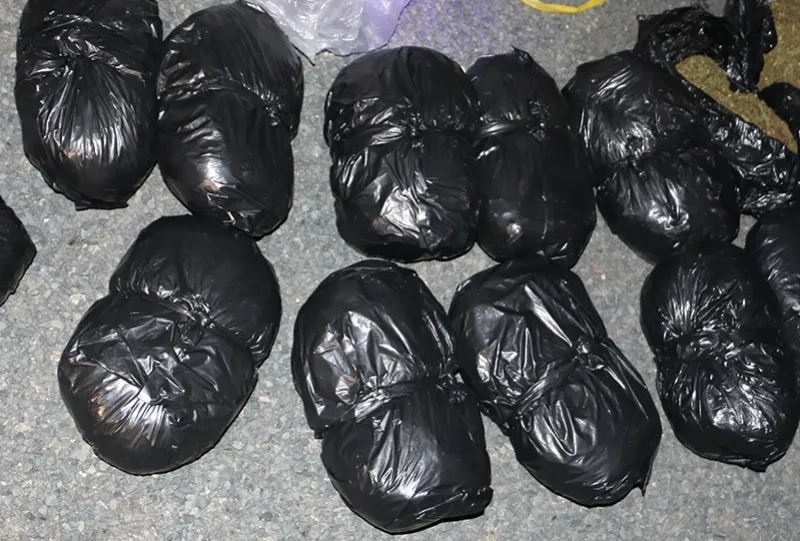 Bắt 2 đối tượng vận chuyển 13kg cần sa ảnh 1