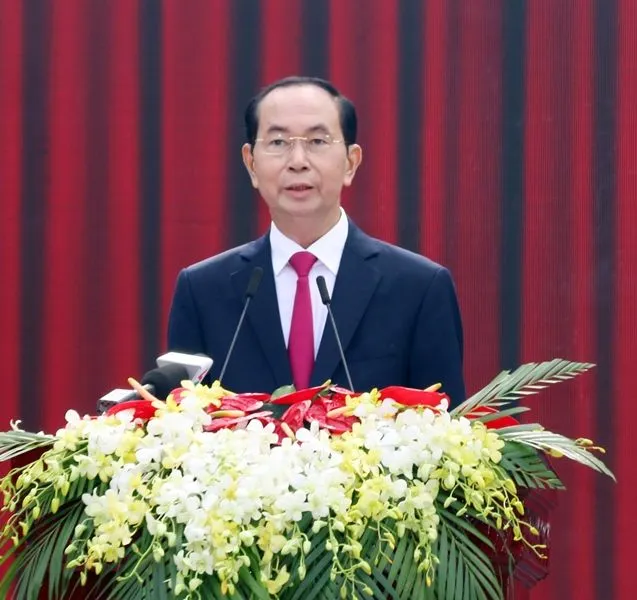 Chủ tịch nước Trần Đại Quang dự kỷ niệm 130 năm ngày sinh Chủ tịch Tôn Đức Thắng ảnh 2