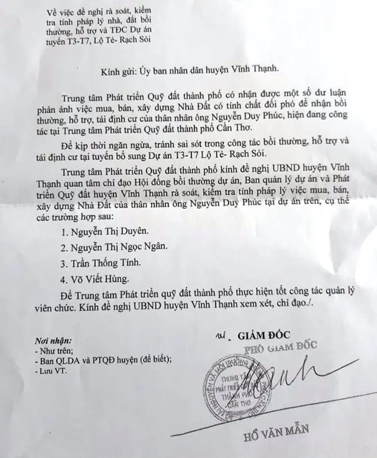 Cho cán bộ liên quan đến xây nhà chờ bồi thường ở Cần Thơ… nghỉ việc ảnh 1