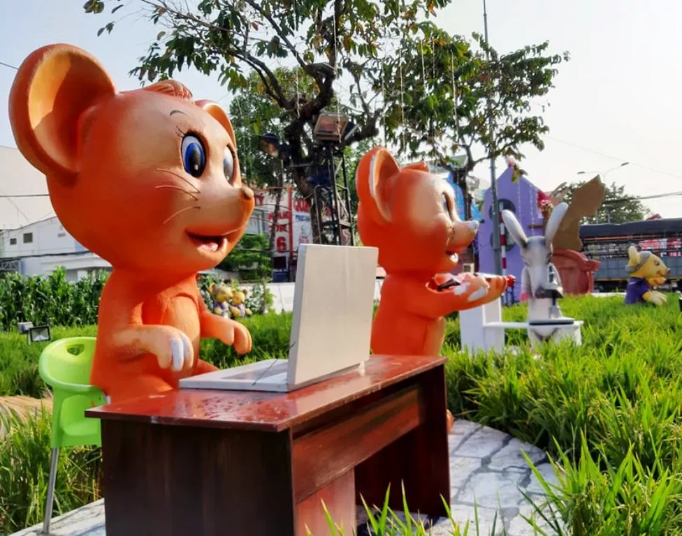 Rực rỡ những đường hoa xuân phục vụ Tết Canh Tý ở ĐBSCL ảnh 7