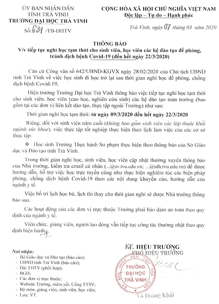 ĐBSCL: Nhiều địa phương tiếp tục cho học sinh, sinh viên nghỉ học ảnh 1