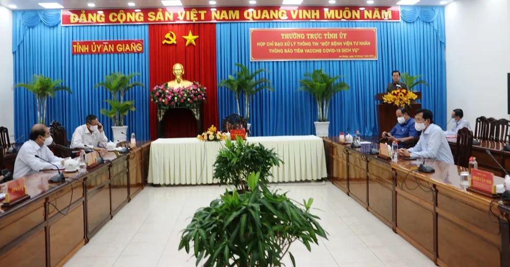 An Giang xử lý nghiêm Bệnh viện Hạnh Phúc đăng thông báo tiêm dịch vụ vaccine Covid-19  ảnh 1