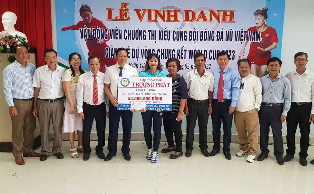 Kiên Giang vinh danh nữ tuyển thủ quốc gia Chương Thị Kiều ảnh 1