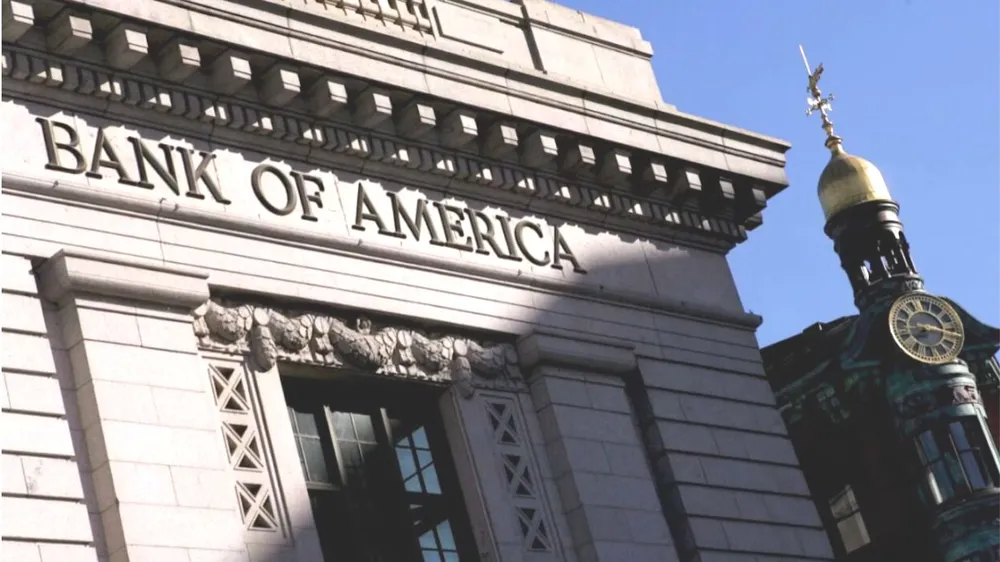 Ngân hàng Bank of America (BofA), ngân hàng lớn thứ hai tại Mỹ. Ảnh: Keystone