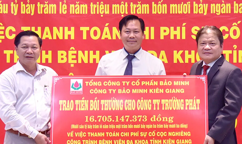 Nhà thầu dự án bệnh viện ở Kiên Giang được bồi thường bảo hiểm 16,7 tỷ đồng sau 8 năm ảnh 1