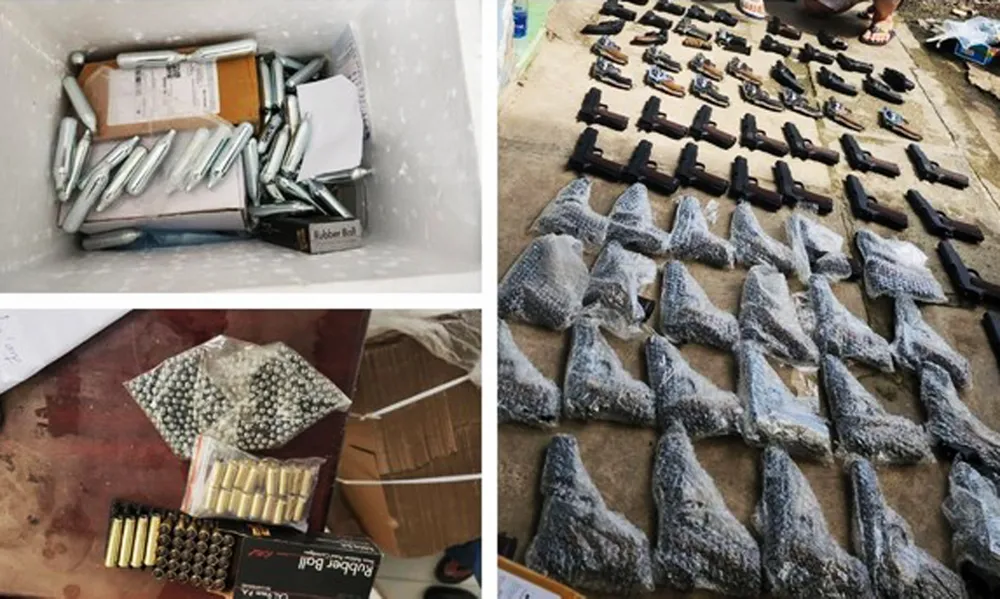 Tang vật trong vụ án bị thu giữ. Ảnh: QUỐC BÌNH