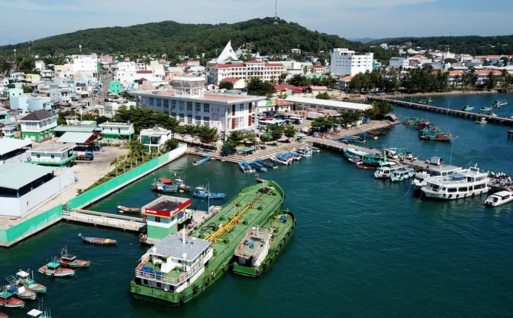 Toàn cảnh cảng biển quốc tế An Thới. Ảnh: QUỐC BÌNH