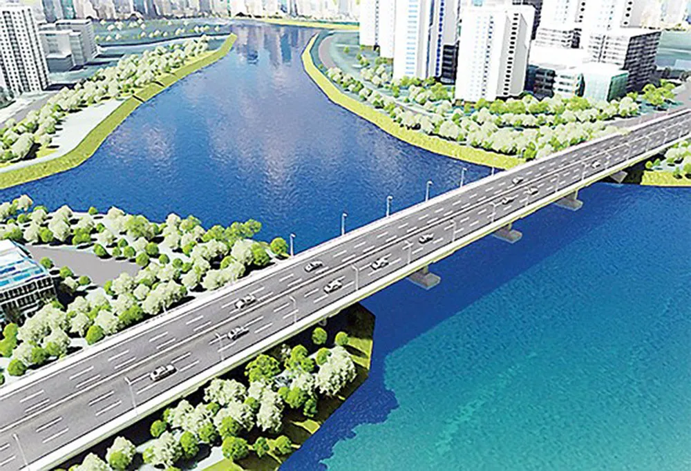 Phân luồng giao thông phục vụ thông xe cầu qua đảo Kim Cương ảnh 1