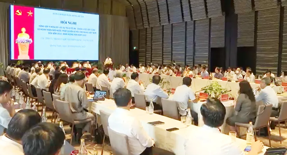 Nhiều ý kiến đóng góp tâm huyết vào Dự thảo Đề án về xây dựng và hoàn thiện Nhà nước pháp quyền ảnh 4