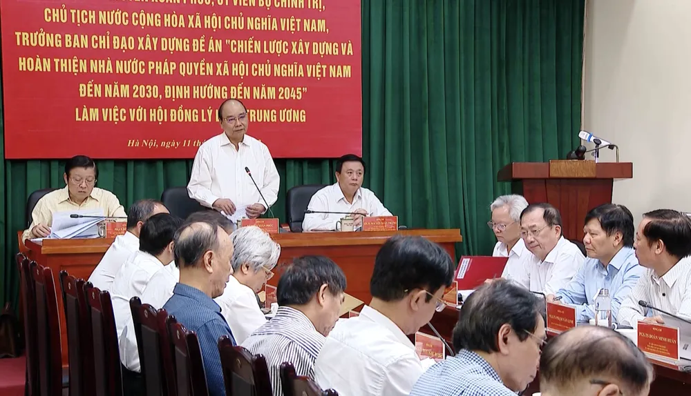 Dự thảo Đề án Chiến lược xây dựng và hoàn thiện Nhà nước pháp quyền xã hội chủ nghĩa Việt Nam đã đạt được sự đồng thuận, thống nhất rất cao ảnh 4