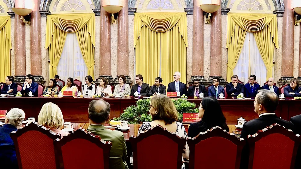 Chủ tịch nước tiếp 50 nhà khoa học quốc tế sang Việt Nam dự hội thảo ảnh 3