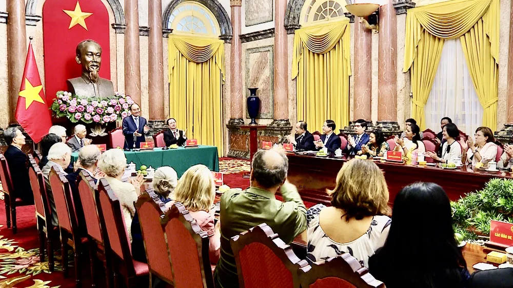 Chủ tịch nước tiếp 50 nhà khoa học quốc tế sang Việt Nam dự hội thảo ảnh 1