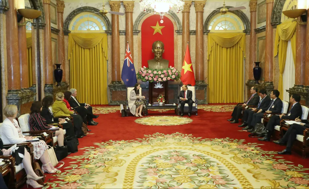 Chủ tịch nước Nguyễn Xuân Phúc tiếp Thủ tướng New Zealand ảnh 2