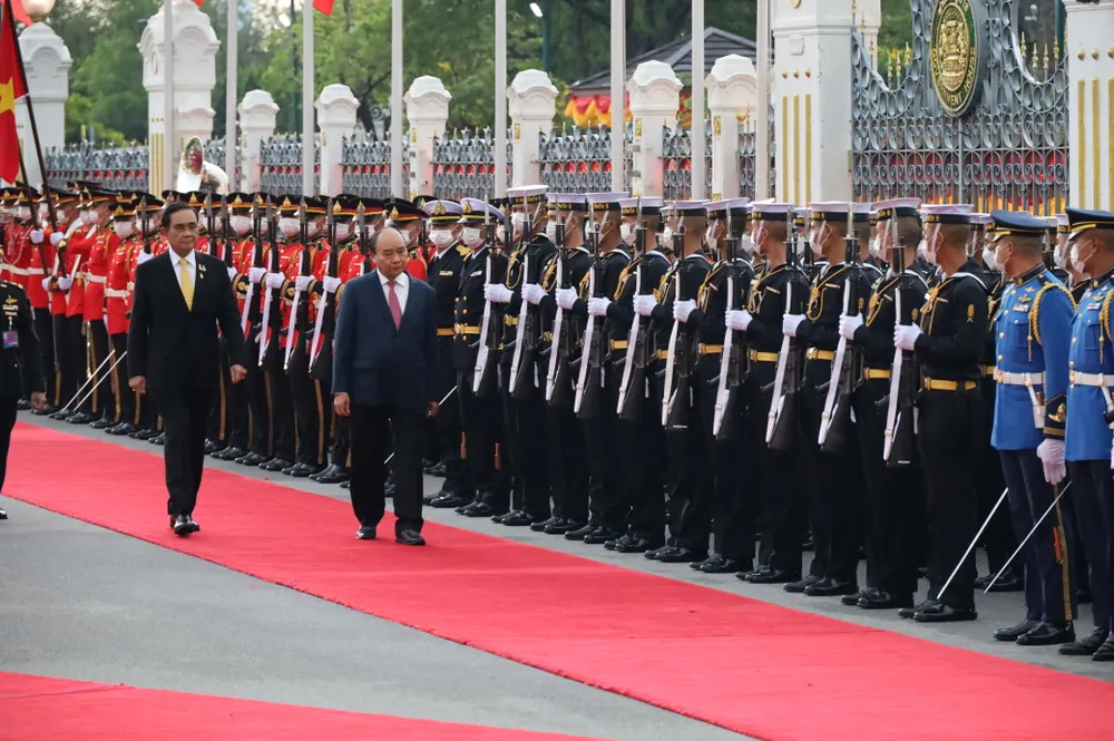 Lễ đón Chủ tịch nước Nguyễn Xuân Phúc thăm chính thức Vương quốc Thái Lan ảnh 4