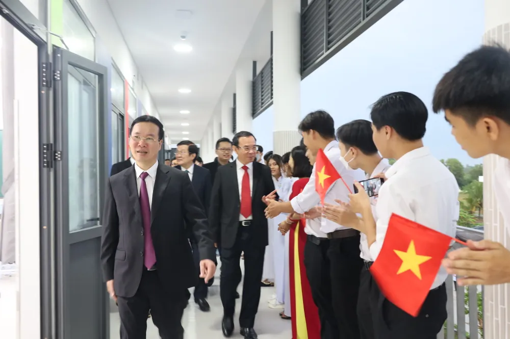 Khánh thành Trường THPT Nguyễn Hiếu Tự đạt chuẩn quốc gia, đầu tư hơn 162 tỷ đồng ảnh 3