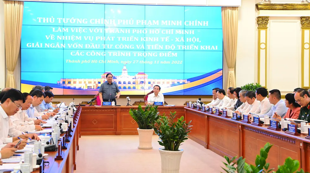 Thủ tướng Phạm Minh Chính làm việc, gỡ khó cho TPHCM về giải ngân vốn đầu tư công ảnh 3