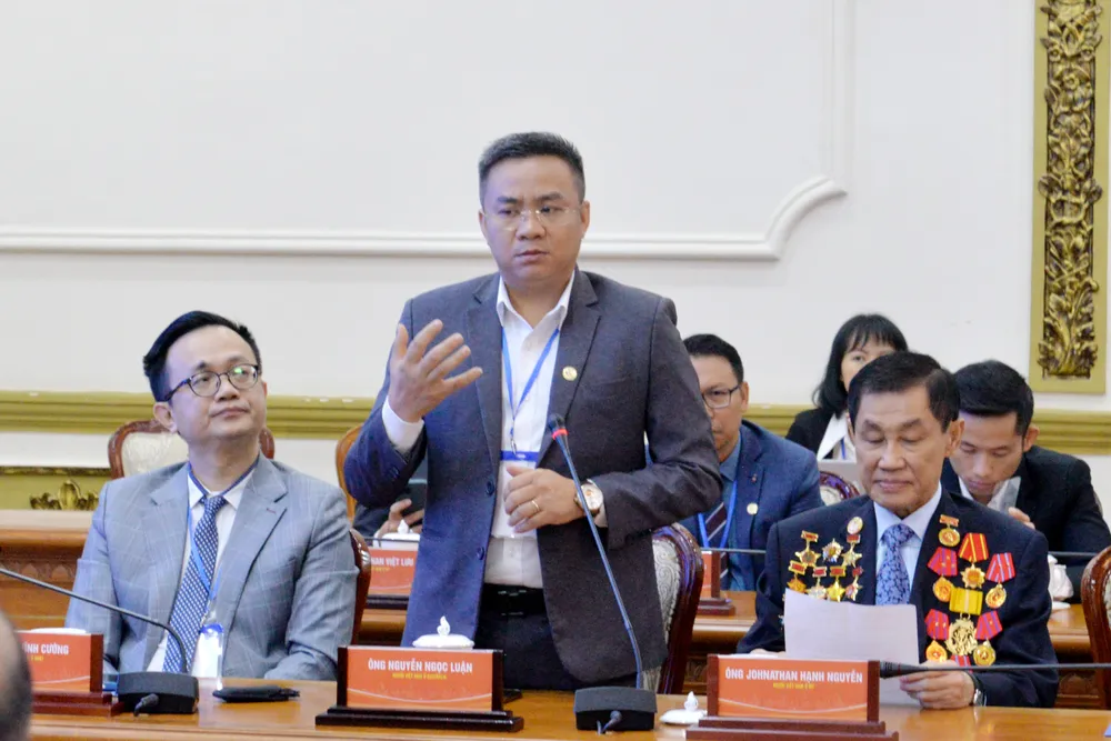 Ông Nguyễn Ngọc Lâm cho rằng, TPHCM cần xây dựng cho mình những sản phẩm mang thương hiệu riêng. Ảnh: NGÔ BÌNH