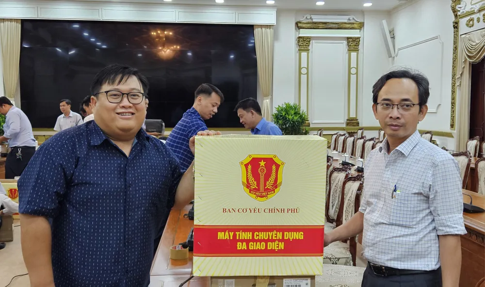 Các đơn vị tiếp nhận thiết bị bảo mật phục vụ tiếp nhận và xử lý văn bản