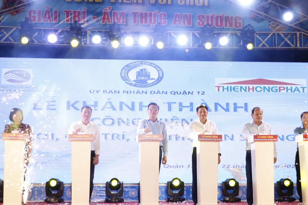 Quận 12 khánh thành Công viên vui chơi giải trí, ẩm thực An Sương rộng hơn 5ha Quận 12 khánh thành Công viên vui chơi giải trí, ẩm thực An Sương rộng hơn 5ha