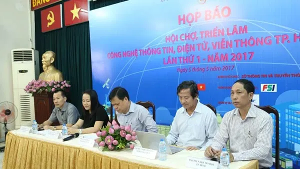 Họp báo Hội chợ, triển lãm Công nghệ thông tin, Điện tử, Viễn thông Tp.HCM lần 1 - năm 2017