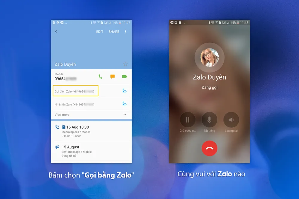 Zalo giúp gọi điện miễn phí cực nhanh, không cần mở ứng dụng