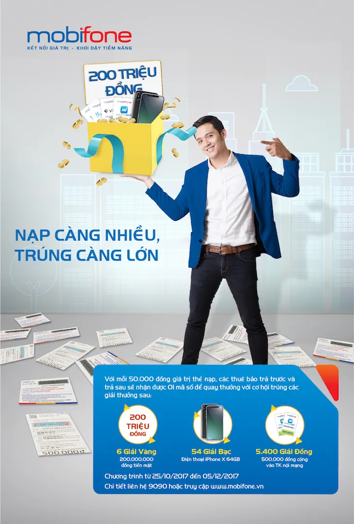 Nạp thẻ, săn iPhone X từ MobiFone ảnh 1