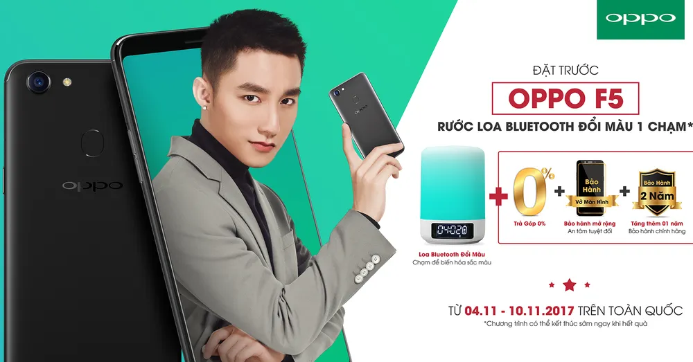 Dễ dàng mua, đổi điện thoại OPPO cũ lấy OPPO F5 ảnh 1