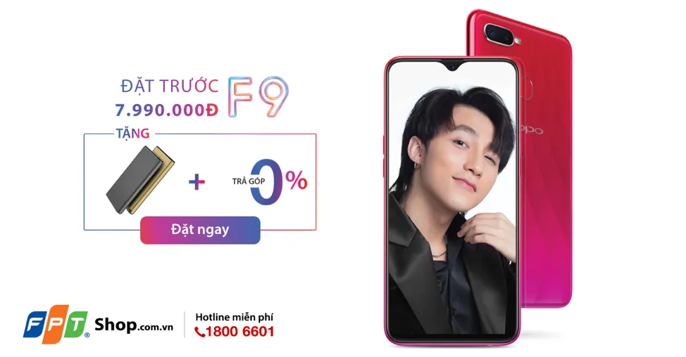 FPT Shop tặng sạc nhanh dự phòng VOOC cho khách đặt mua trước OPPO F9  ​ ảnh 1
