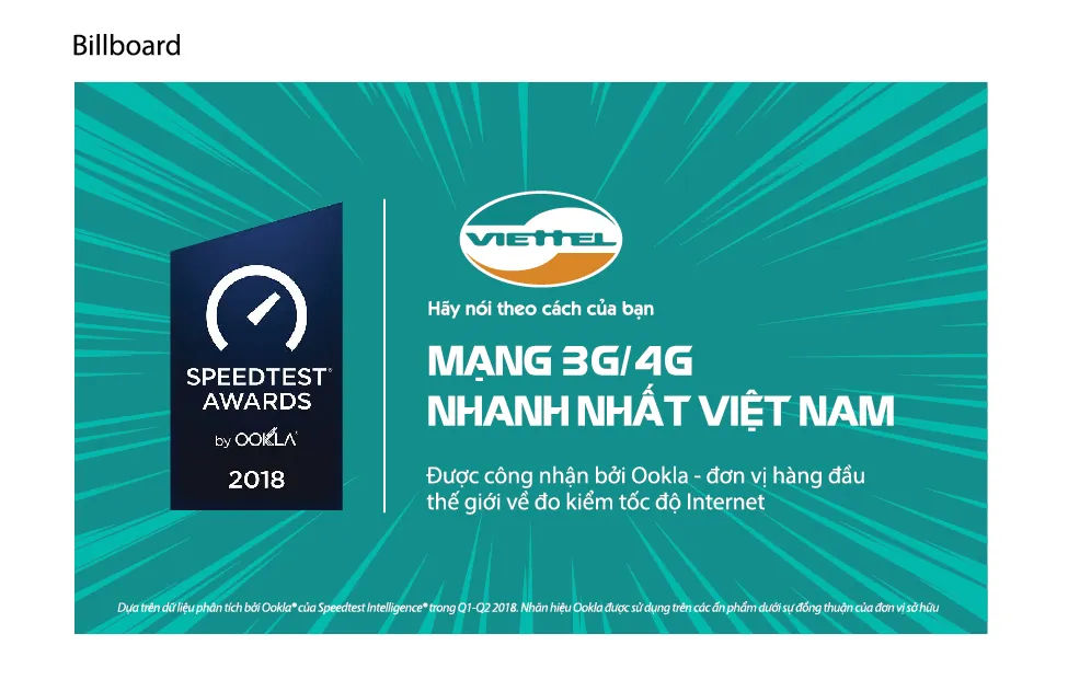 Speedtest vừa công bố Viettel có tốc độ data nhanh nhất Việt Nam ảnh 1