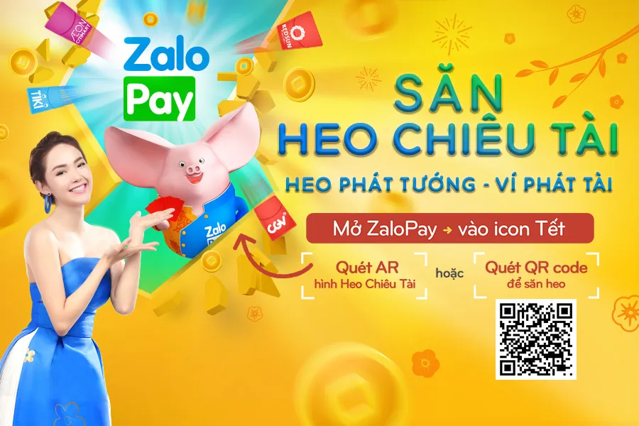 ZaloPay ứng dụng công nghệ mới AR và đẩy mạnh chương trình Tết 2019 “Săn Heo Chiêu Tài: Heo Phát Tướng, Ví Phát Tài”