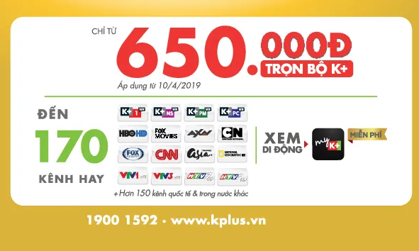 Bộ thiết bị K+ với giá hấp dẫn