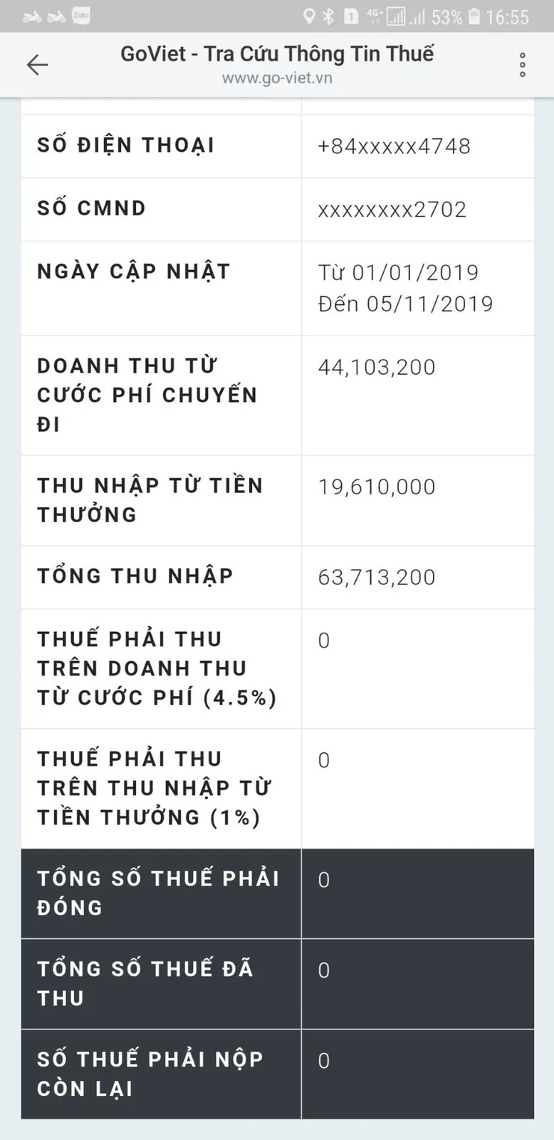 GoViet triển khai Cổng thông tin điện tử tra cứu thu nhập dành cho đối tác tài xế  ảnh 3