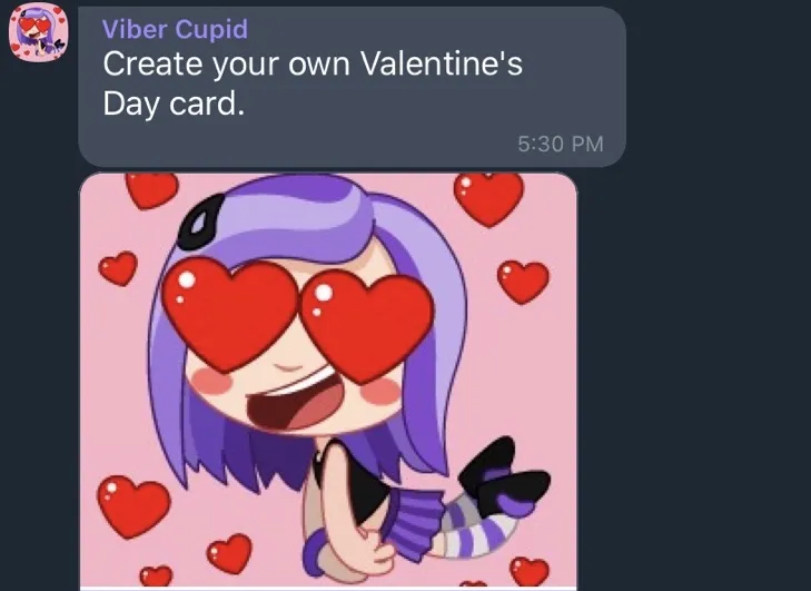 Viber Cupid vui nhộn mùa Valentine