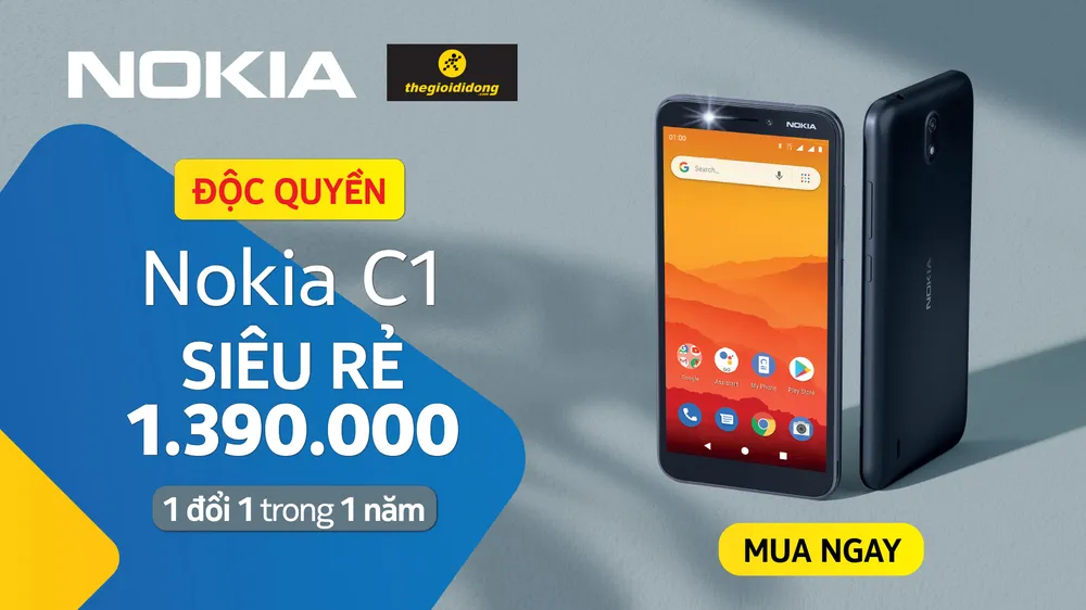 Thế giới di động bán độc quyền Nokia C1 ảnh 1
