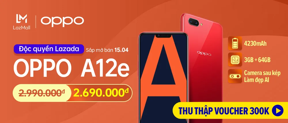 OPPO A12e bán trên Lazada với giá ưu đãi 2.690.000 đồng  ảnh 3