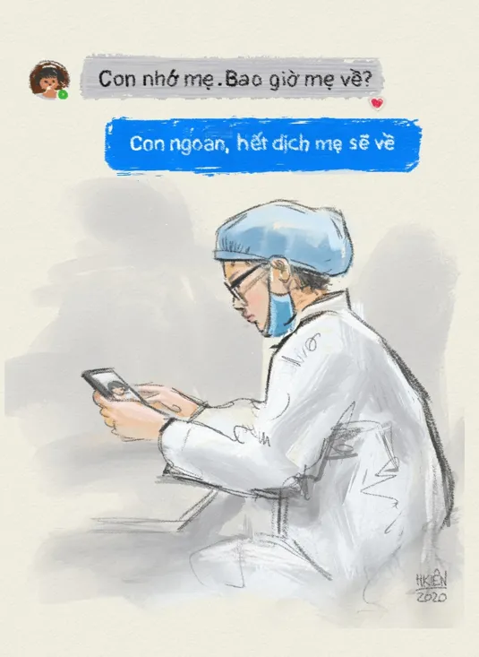 Cộng đồng mạng lan tỏa những bức tranh “Ở nhà an toàn, cảm ơn bác sĩ”  ảnh 1