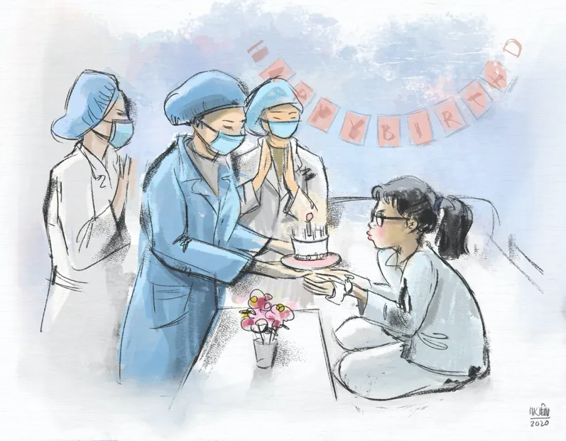 Cộng đồng mạng lan tỏa những bức tranh “Ở nhà an toàn, cảm ơn bác sĩ”  ảnh 4