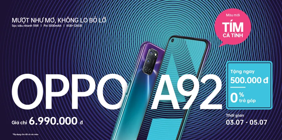 OPPO A92 thêm phiên bản Tím Cá Tính ảnh 3