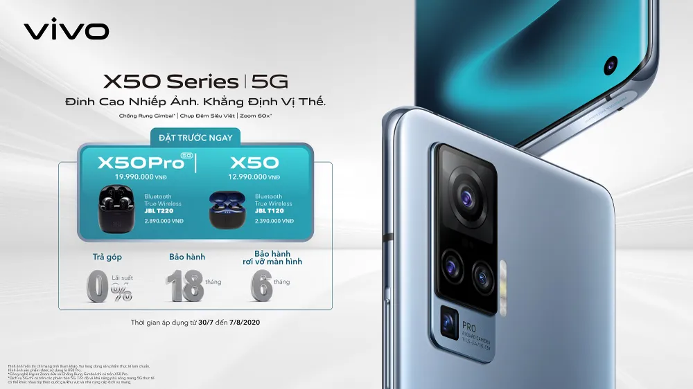vivo: Dòng smartphone cao cấp X50 Series đã lên kệ tại thị trường Việt Nam  ảnh 2