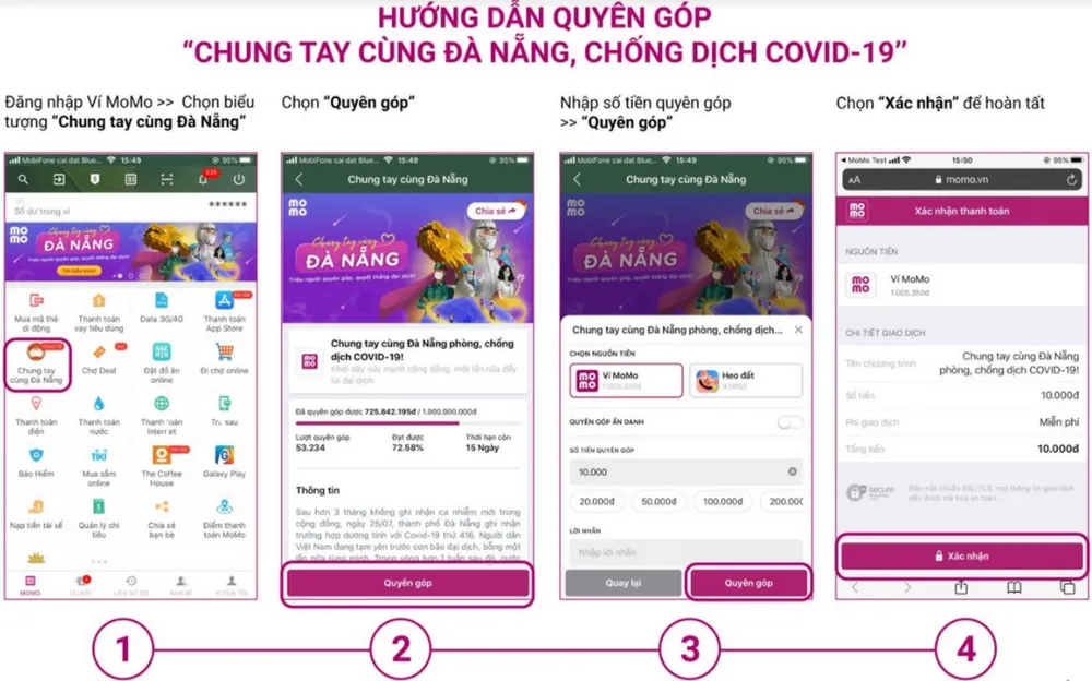 Ví MoMo triển khai hàng loạt chiến dịch “Chung tay cùng Đà Nẵng”  ảnh 2