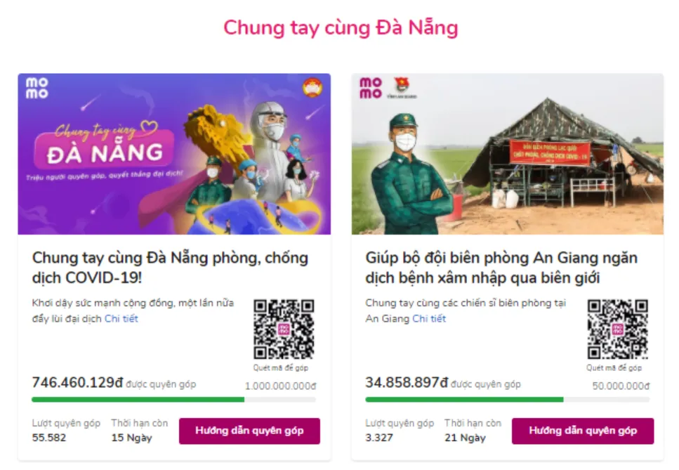 Ví MoMo triển khai hàng loạt chiến dịch “Chung tay cùng Đà Nẵng”  ảnh 1