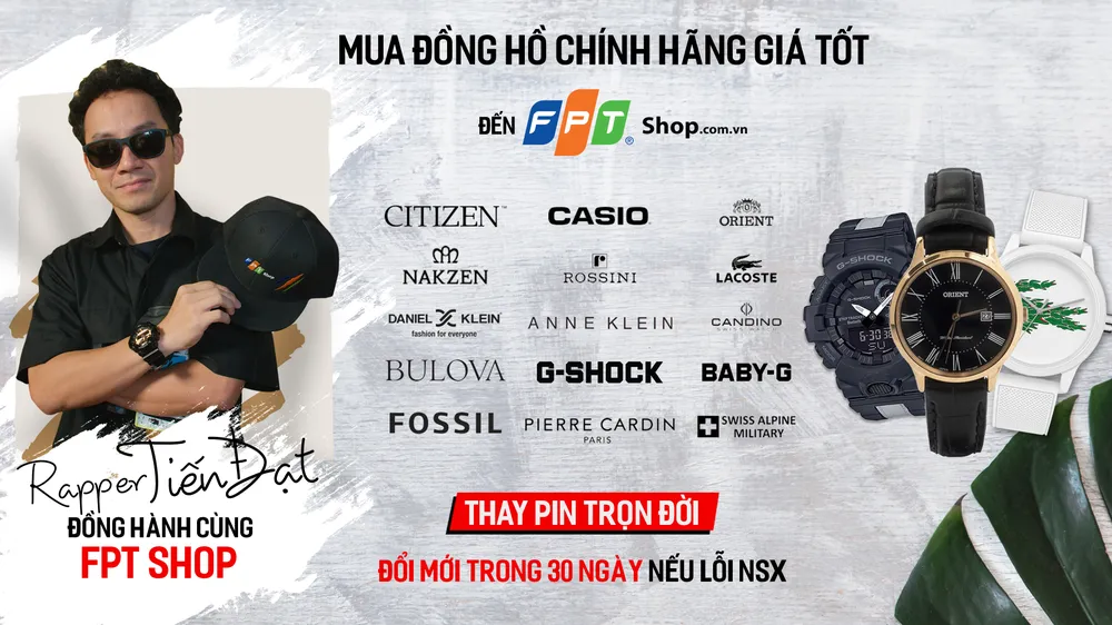 FPT Shop hợp tác cùng Rapper Đinh Tiến Đạt trình làng bài rap về đồng hồ ảnh 2