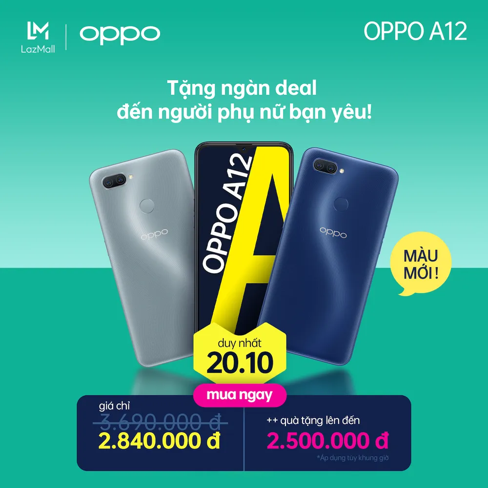 OPPO A12 màu mới, ưu đãi đặc biệt trên Lazada nhân ngày 20-10 ảnh 6