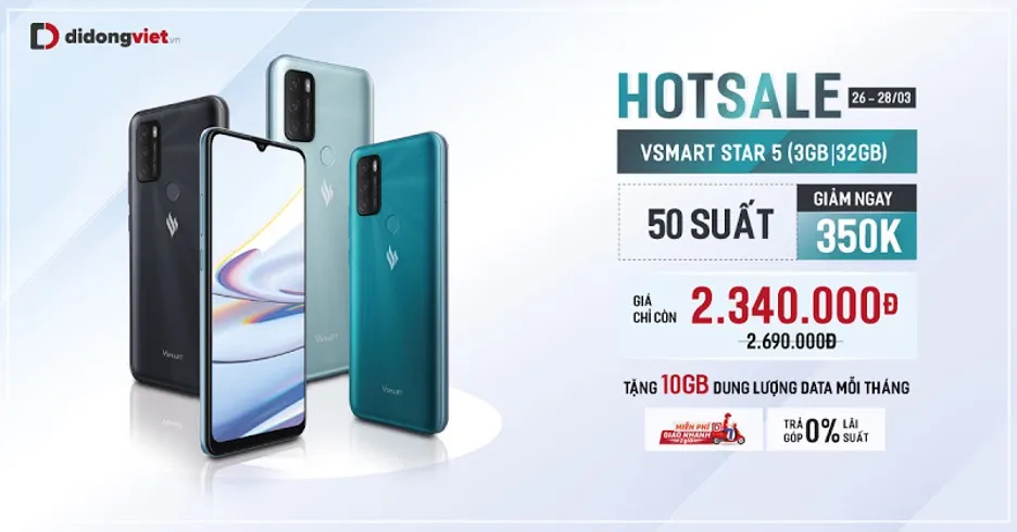Vsmart Star 5 với mức giá chỉ 2,34 triệu đồng