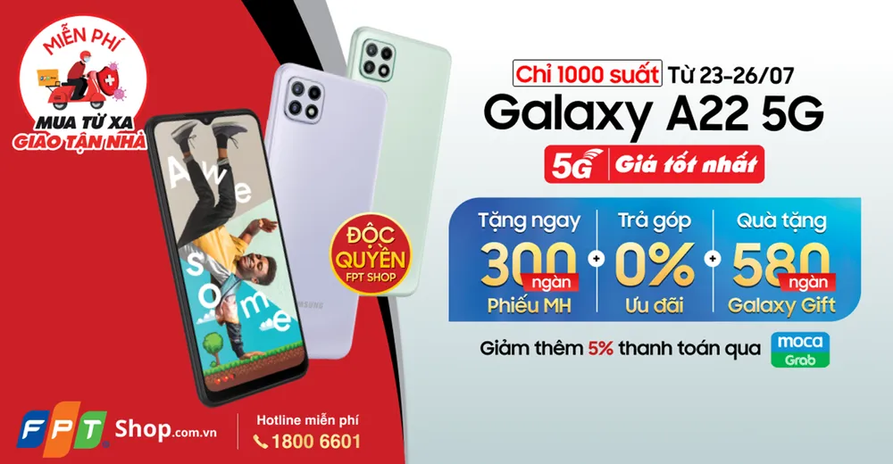 FPT Shop mở bán độc quyền Galaxy A22 5G  ảnh 3