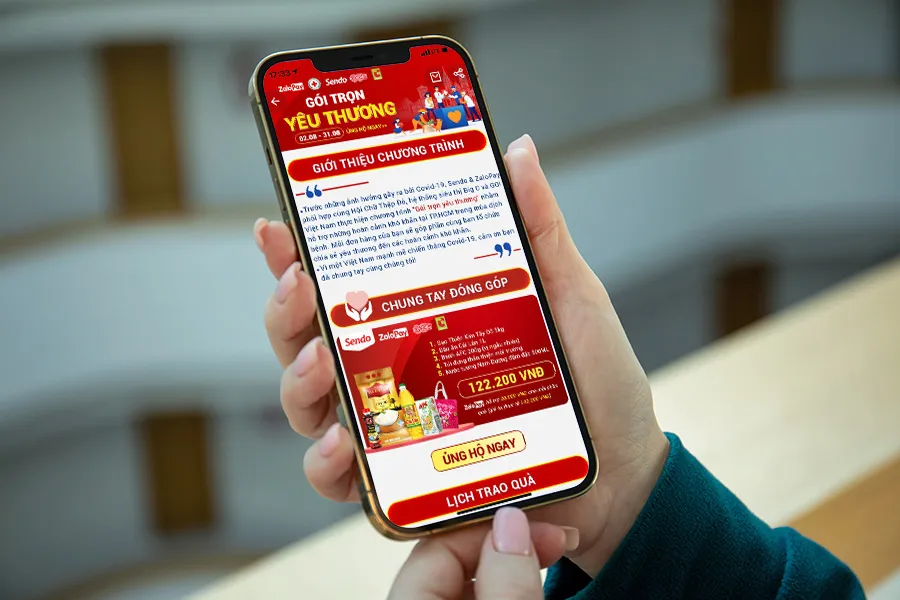 ZaloPay cùng Sendo triển khai chương trình “Gói trọn yêu thương”