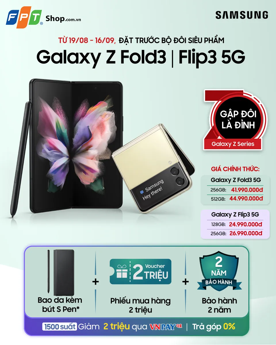 FPT Shop giảm 2 triệu đồng cho khách hàng đặt mua Galaxy Z Fold3 & Flip3 5G ảnh 1