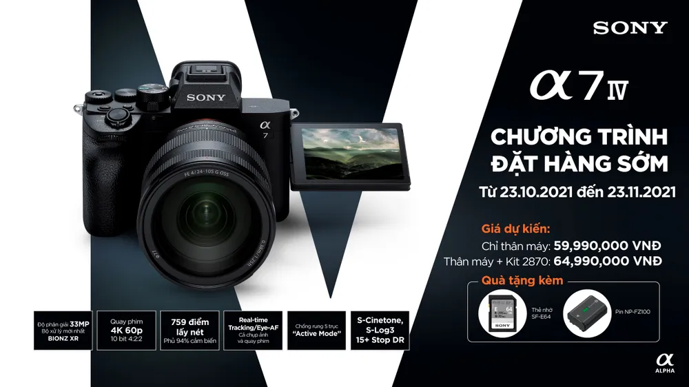 Sony Việt Nam ra mắt máy ảnh Alpha 7 IV vượt trội với cảm biến full-frame 33 MP  ​ ảnh 4