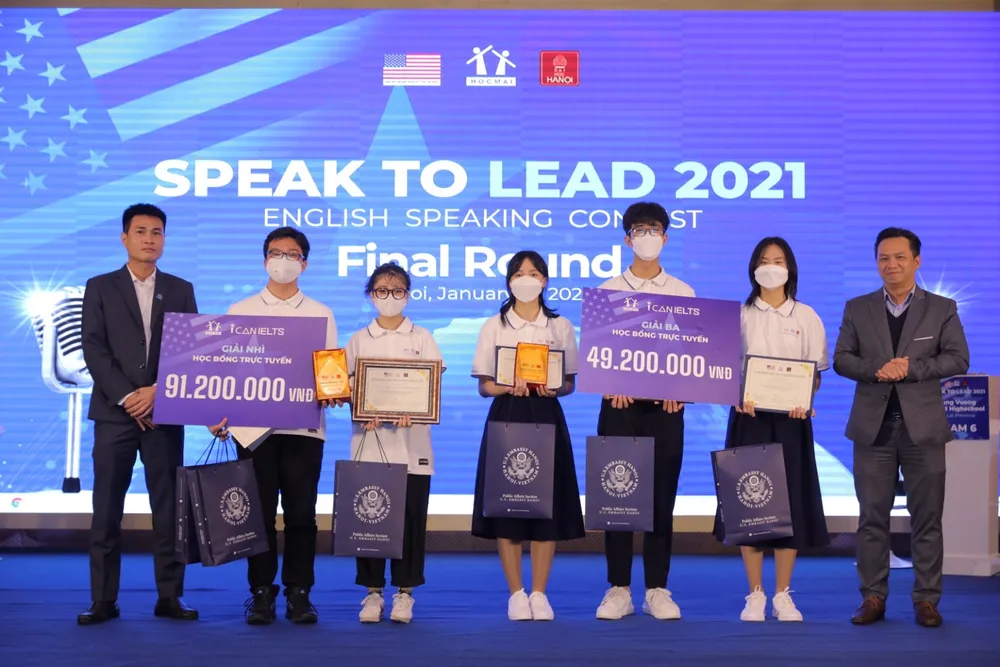 Đại sứ Quán Hoa Kỳ và hệ thống Giáo dục HOCMAI công bố kết quả cuộc thi “Speak to Lead” ảnh 1