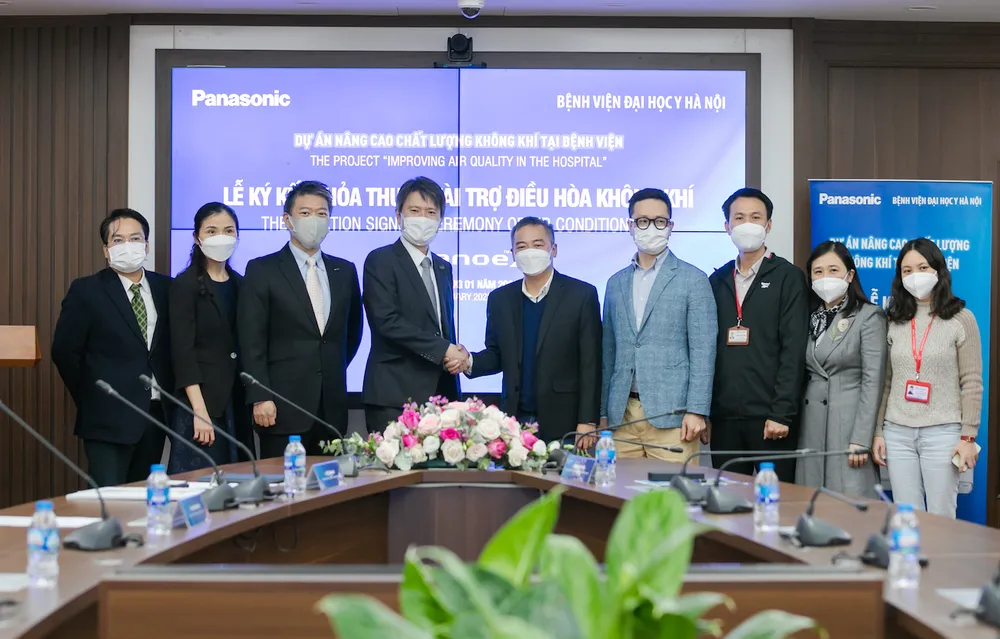 Panasonic trao tặng và lắp đặt 261 điều hòa cho 3 bệnh viện lớn tại Hà Nội